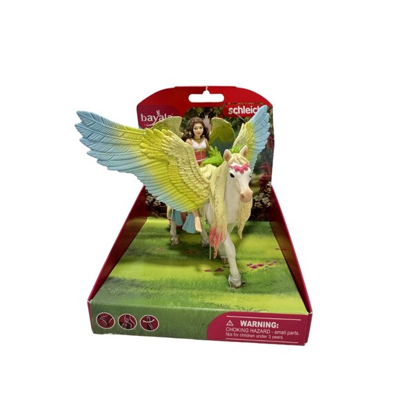 NEW SCHLEICH 70566 Fairy Surah with Glitter Pegasus Bayala Toy Figurine - Picture 3 of 6